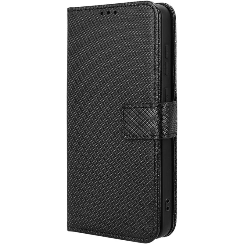 175191337371fQFRS0TLACSL1500jpg FIX4U Online Shop Black textured flip phone case with a magnetic clasp shown from the side