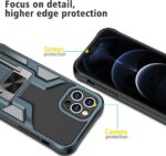 Rugged phone case highlighting screen and camera protection features